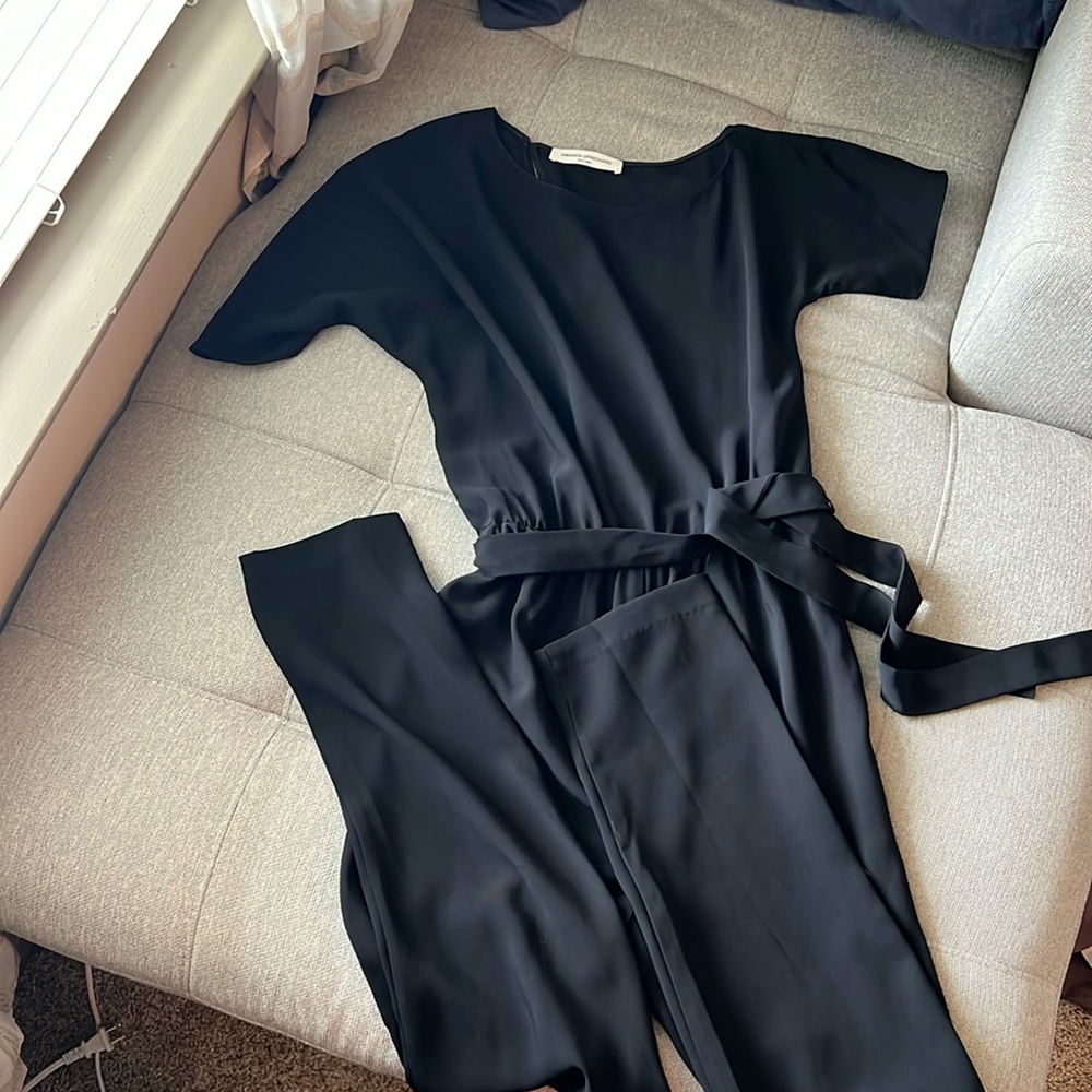Amanda Uprichard Asymmetric off the shoulder jumpsuit